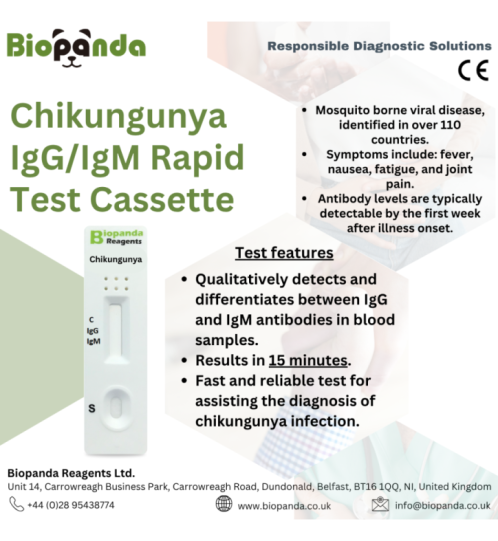 Chikungunya IgG/IgM Schnelltest-Kassette - 20 Stk.