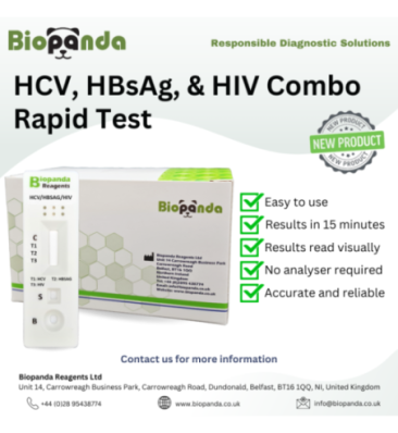 HCV, HBsAg, & HIV Combo Rapid Test  - 10 Stk.