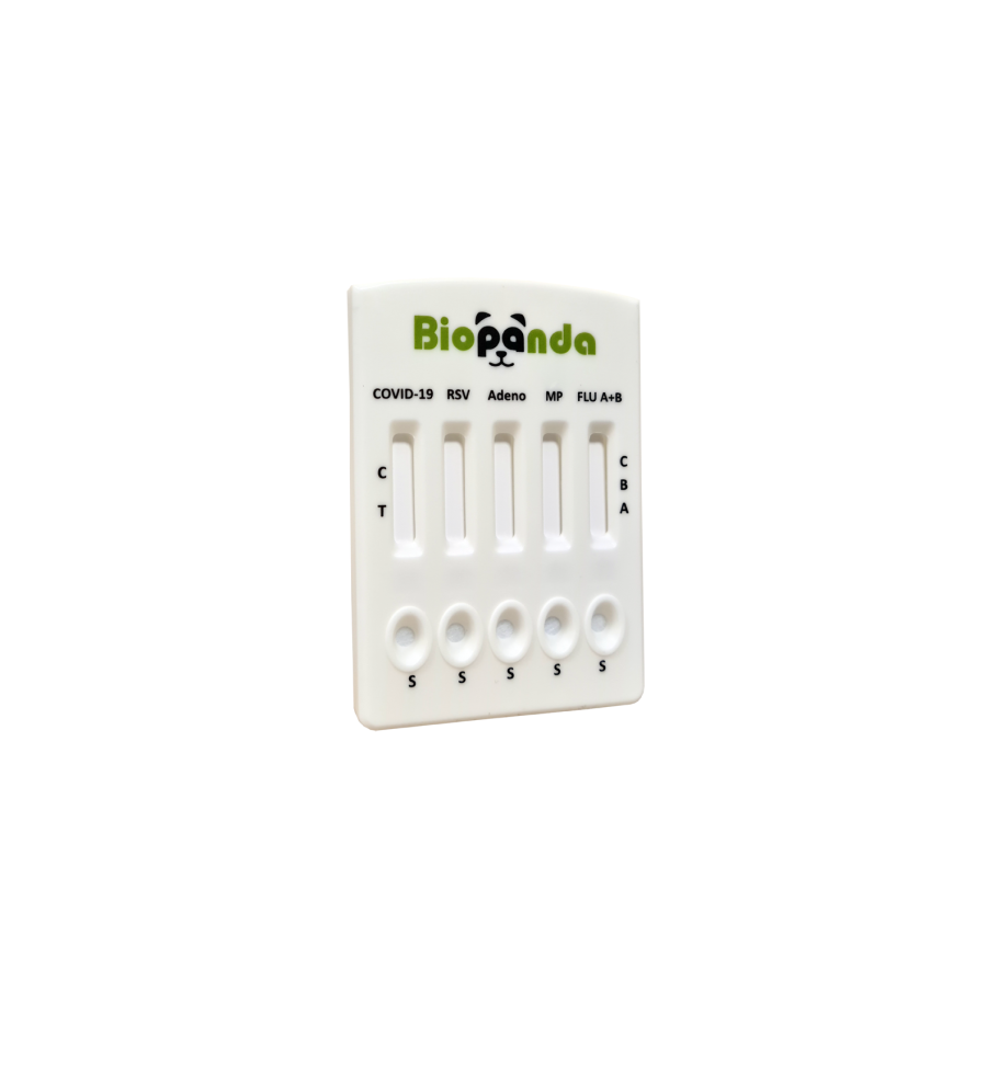 COVID-19/Influenza A+B/RSV/Adenovirus/M. pneumoniae Ag Combo Rapid Test - 10 Stk.