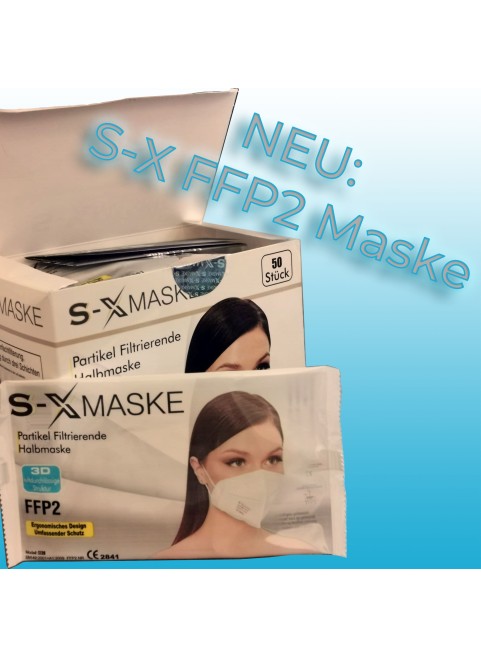 FFP2 Maske, EN149 zertifiziert, S-X, Ohrschleife
